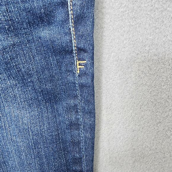 FRAME Denim Womens Jeans Size 28 Mid Rise Blue Dark Wash Skinny Ankle Stretch - Picture 10 of 16